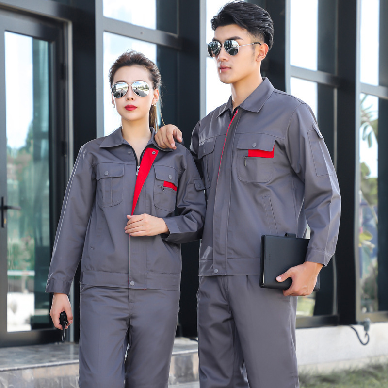 春秋冬涤棉长袖工作服套装男耐脏耐磨工厂服定做工厂服劳保服定制|undefined