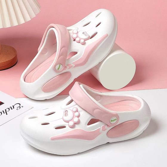 Cave Shoes Women's 2024 New Casual Thick Sole Non-Slip Toe Outdoor Fashion All-Match Sports Beach Sandals