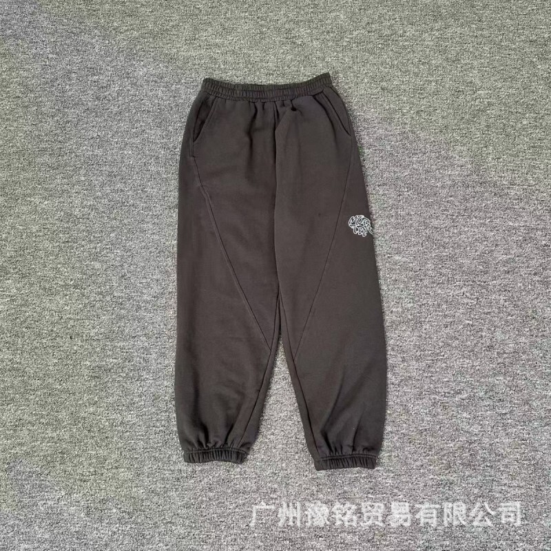 欧美高街秋冬新款美式时尚潮流宽松休闲字母刺绣连帽卫衣卫裤男女|undefined