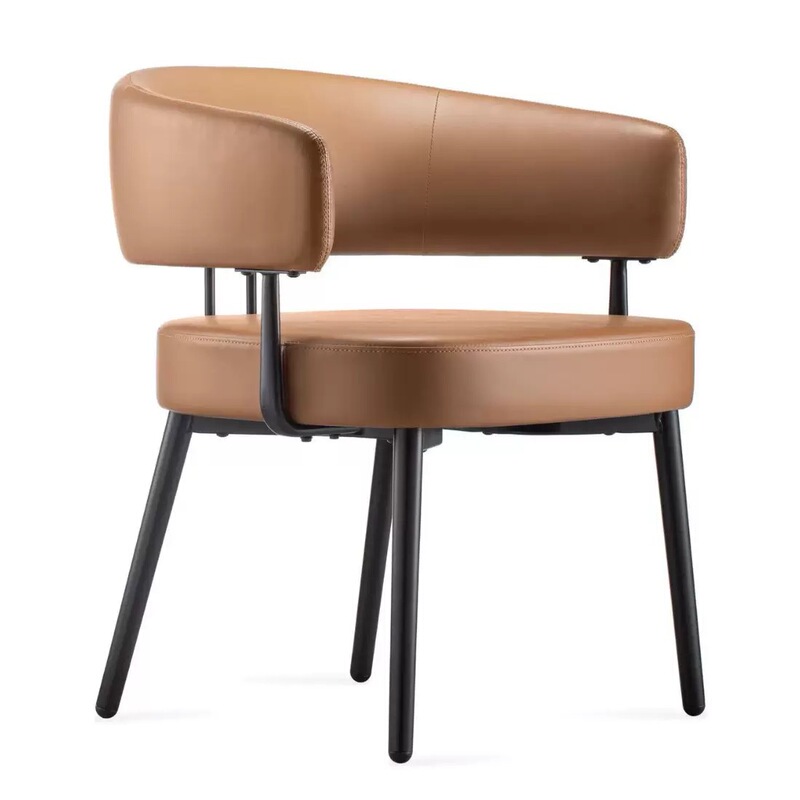 Fashionable Italian-Style Dining Chair, Simple Home-Use Meeting Chair, Designer Hotel Stool, Library Reading Chair, High Bar Chair