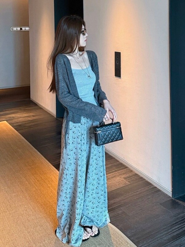 淡颜 跨季节可前后俩穿肌理感宽松休闲防晒针织开衫|undefined
