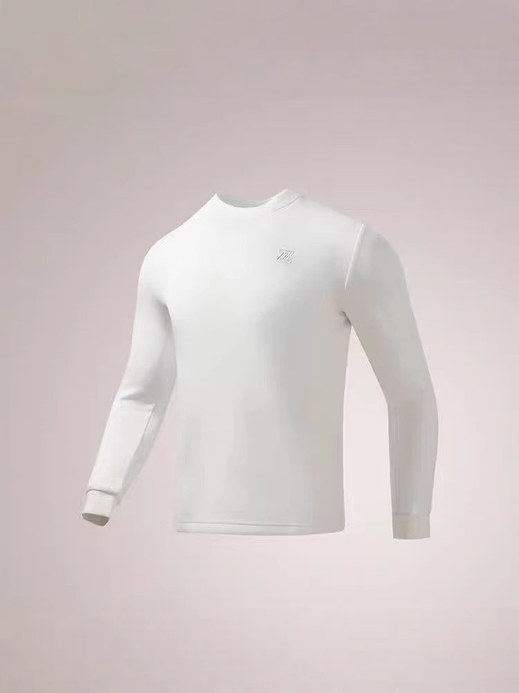 men's base demi-season sports long-sleeve with a round collar
