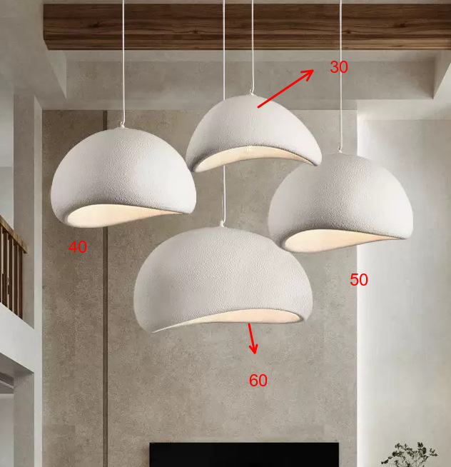 Lámpara de Techo Estilo Wabi-Sabi, Color Crema, para Tienda de Ropa, Sala de Exhibición, Casa de Huéspedes, Restaurante, Hotel, Villa al Aire Libre, Iluminación para Sala de Estar