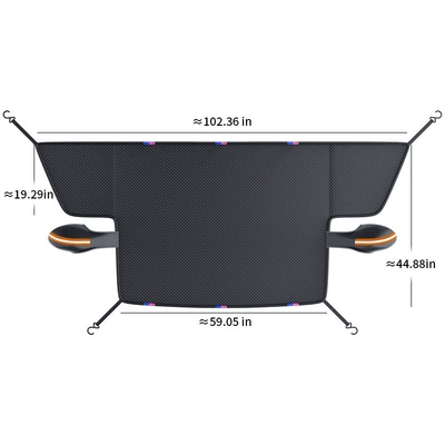 Half Cover Car Cover — Car snow shield