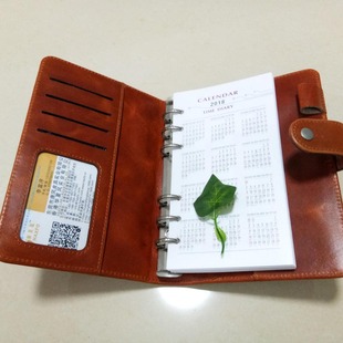 Tang style manufacturers supply leather notepad top layer cowhide business notebook manufacturers produce leather holster notebook