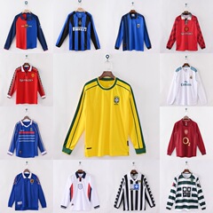 長袖サッカー服ブラジルアルゼンチンバルセロナクラブ国米アーセナルズAC国米リスボンサッカーユニホーム