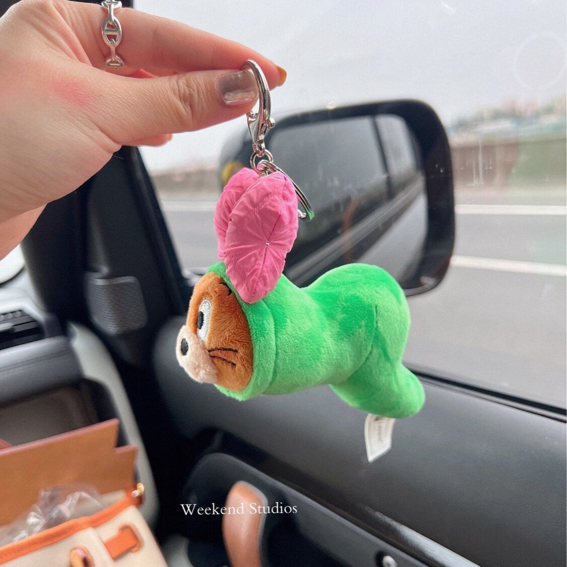 Jerry colgante de coche coche colgante de coche espejo retrovisor decoración linda muñeca interior de coche niña regalo de coche nuevo
