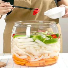 泡菜坛子家用玻璃食品级密封罐腌制腌菜罐酸菜咸菜大口加厚玻璃罐