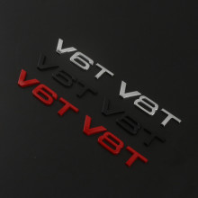 适用于奥迪A4LA6LA7Q3Q5Q7V6T V8T车贴尾标字标侧标车身贴W12车标