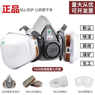 Breathing Dust-Proof Comprehensive Protective Mask Pesticide 3m0 Special Gas Mask Spray Paint 620 Industrial Gas Protection