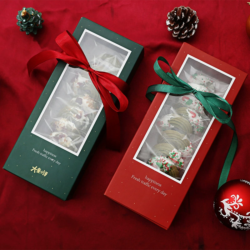 Рождественское печенье Декоративное печенье Матча Клюквенный венок Новогодняя подарочная упаковка Сопровождающий подарок Фабрика Outlet