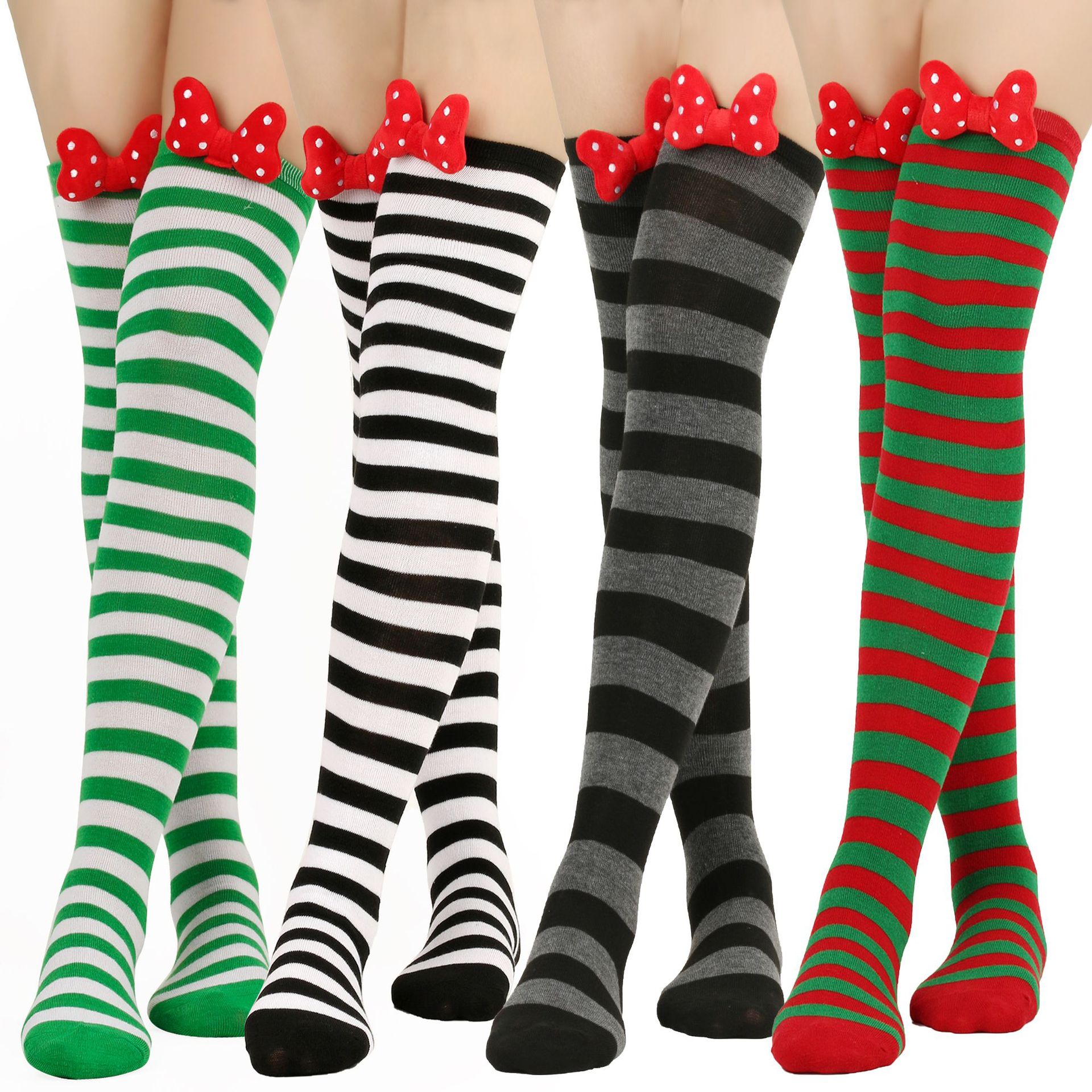 (Cross-border trading), cute socks with bow, cartoon three dimensional bow tie, European style 2