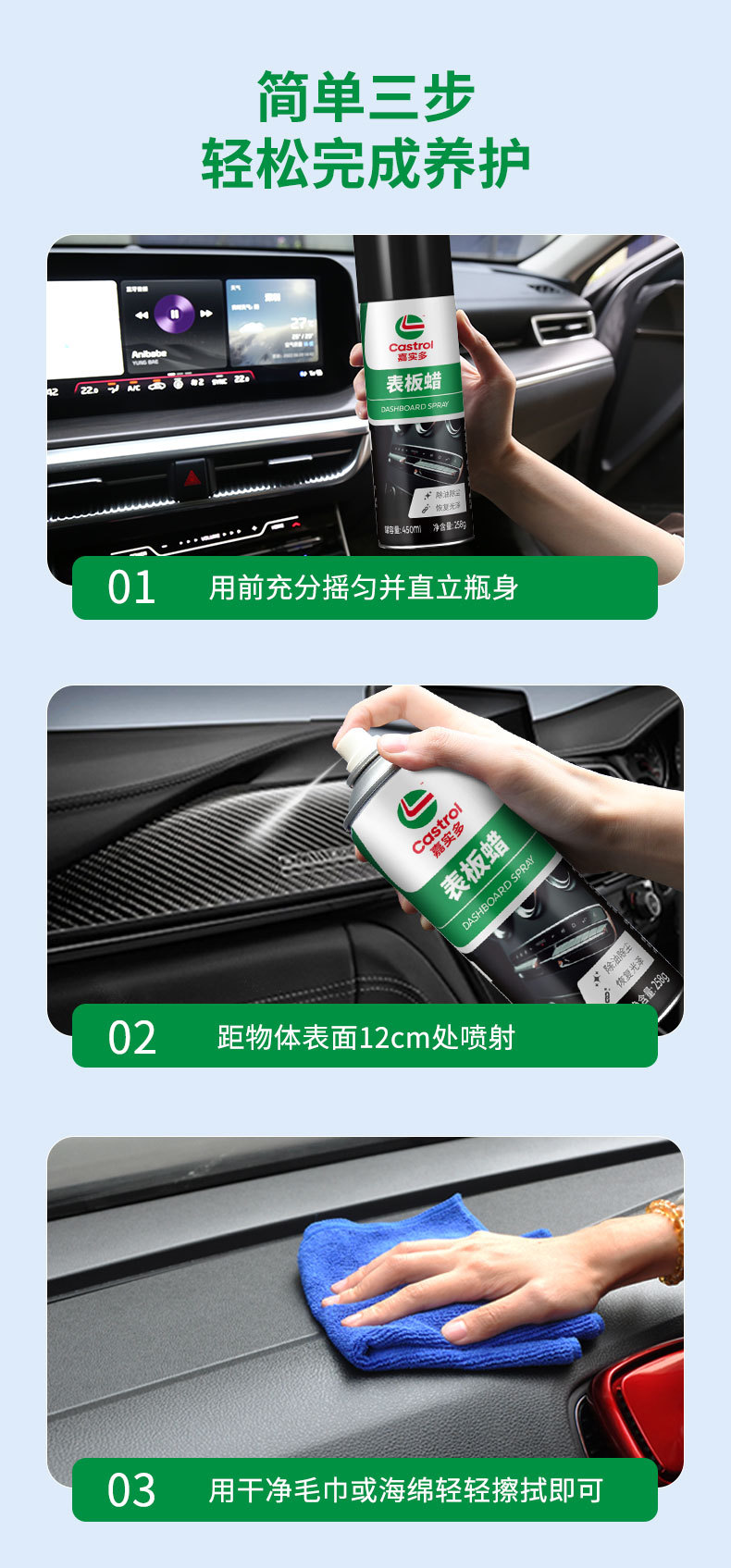 Dashboard Wax, Car Dashboard Polishing Wax, Car Supplies Interior Renovation Cleaner, Polishing Wax