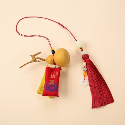 lucky bag aromatherapy Car Rearview – Car hanging - take-the-blessing-sachet-gourd
