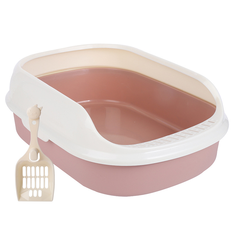 Caja de arena para gatos caja de arena para gatos semi cerrada caja de arena para gatos portátil caja de arena para gatos suministros para mascotas