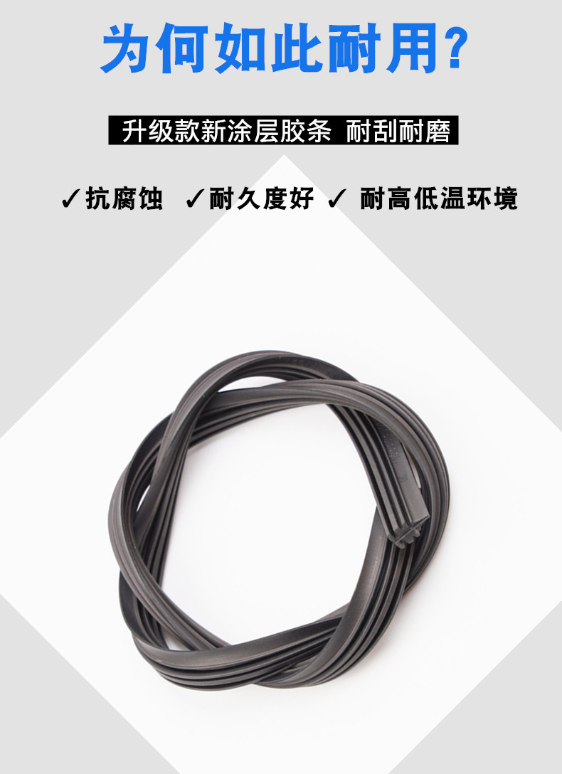 Suitable for Haval Big Dog Wiper Blades, Original Silent First and Second Generation Factory Front and Rear Boneless Wiper Blade Strips