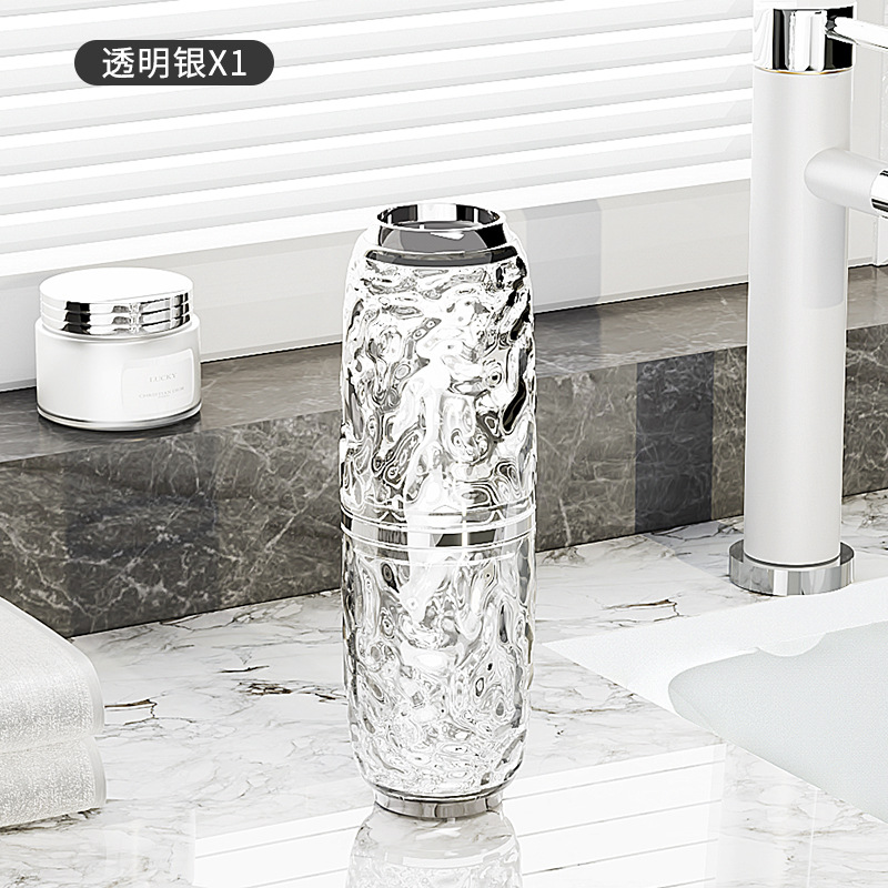 Patrón glaciar taza de lavado de viaje cepillo de dientes pasta de dientes taza de diente portátil taza de almacenamiento traje de viaje enjuague bucal taza