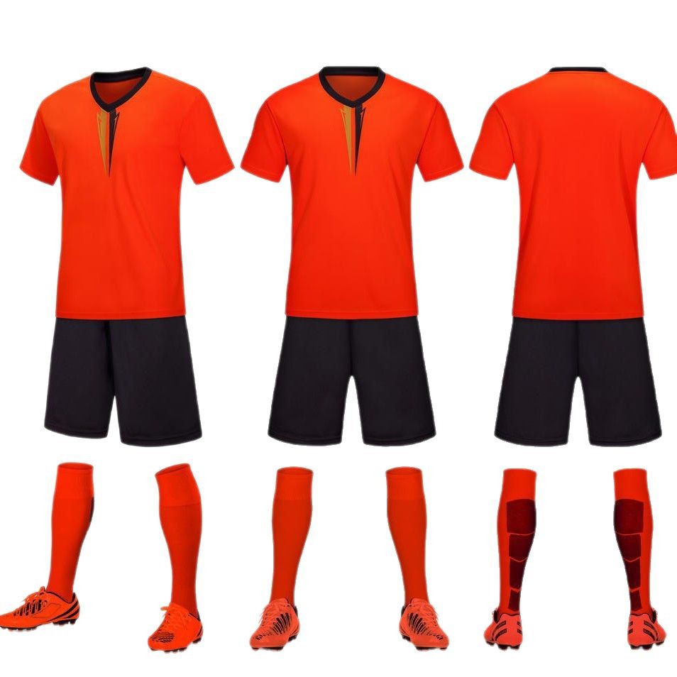 Verano ropa de fútbol infantil para adultos camiseta de mangas cortas para estudiantes de escuela primaria y secundaria para hombres y mujeres se puede imprimir bordado 6099