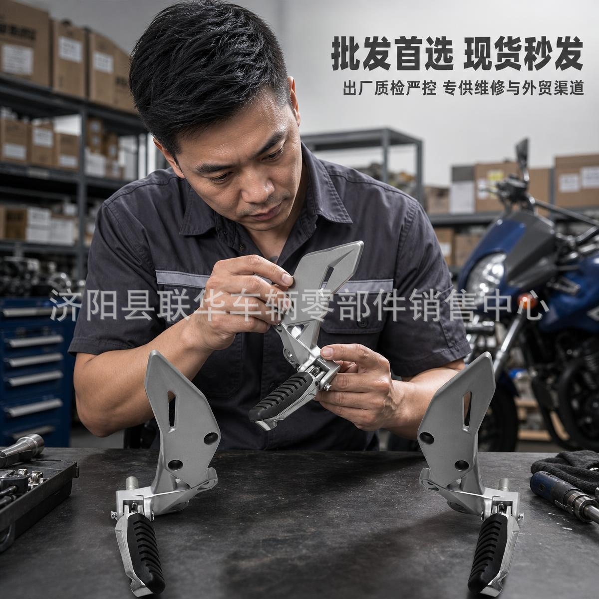 Suitable for Suzuki Gixxer 150 Motorcycle Front and Rear Left and Right Footrests, Foot Pedals, Complete Set of Accessories