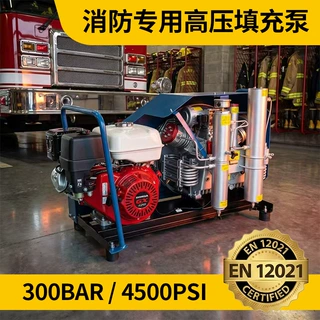 塔虎潜水高压空压机汽油动力300BAR充气泵4500PSI潜水气瓶填充机