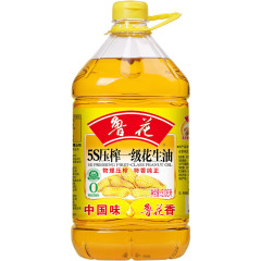 魯花食用油5Sプレス一級落花生油3.06L家庭用台所炒め料理