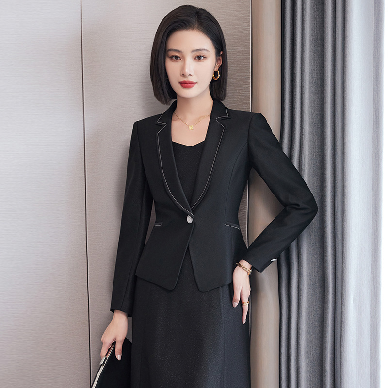 白色西装外套女春秋2025新款气质名媛高级感修身高端职业正装西服|undefined