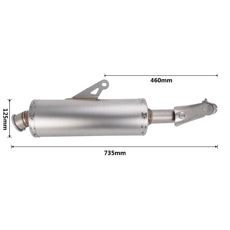 Suitable for Motorcycle Yamaha Tenere 700Rally Edition Exhaust Pipe Front and Rear Sections 20-27 Years