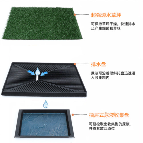 Drawer dog toilet lawn large pet urinal pad training fixed point defecation medium and large dog urinal manufacturer
