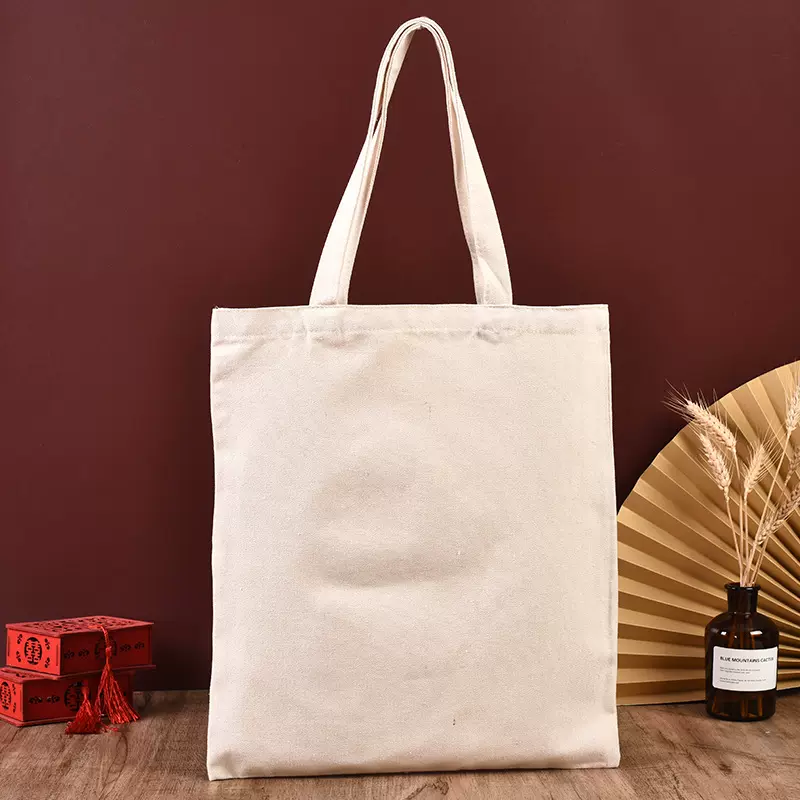 现货diy棉布袋定做logo 白色广告学生帆布袋 空白手提帆布袋定制