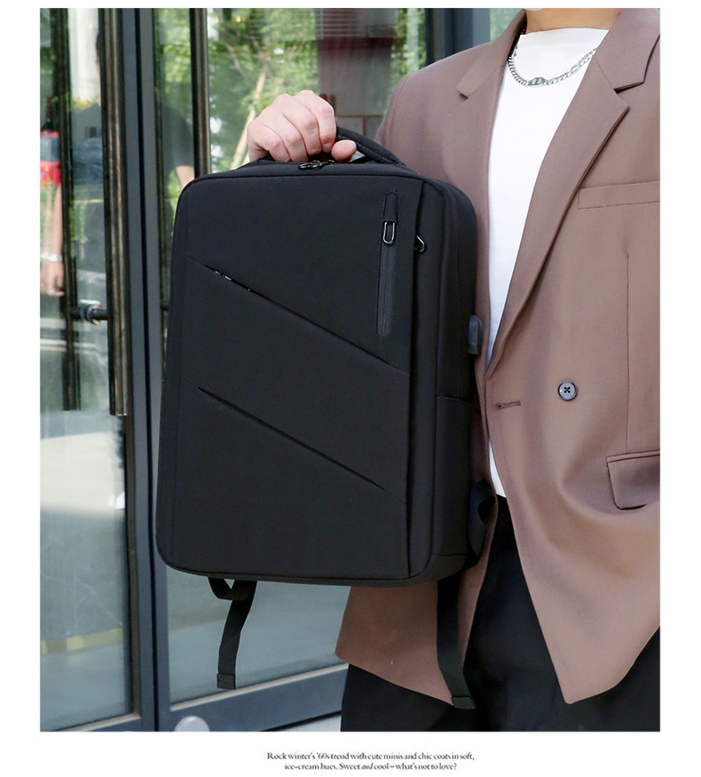USB Oxford Cloth backpack for men, multi-functional large-capacity business commuting backpack, laptop bag undefined