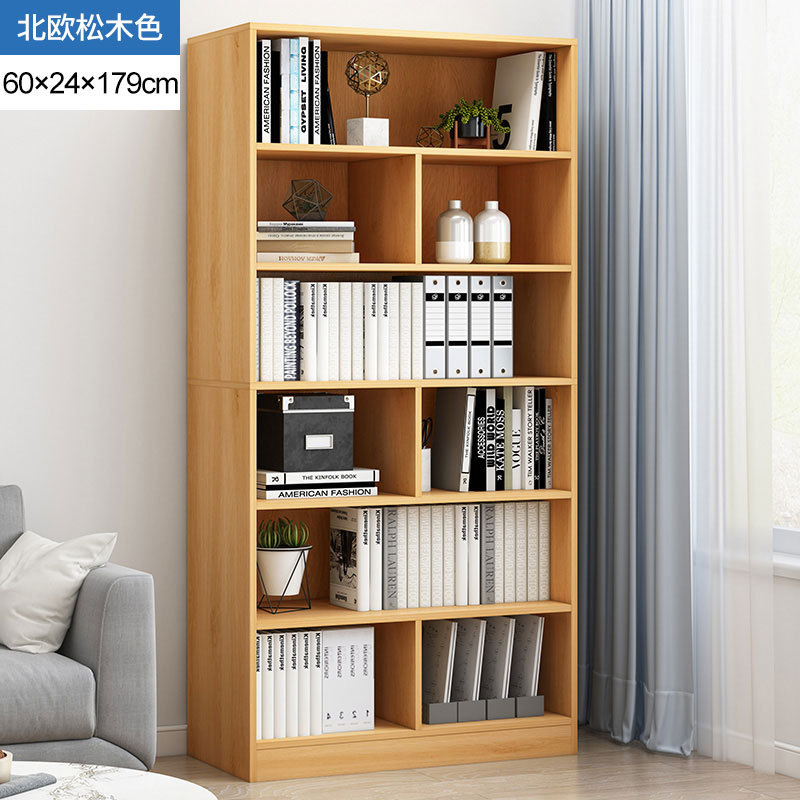 Estantería para sala de estar, estante de almacenamiento simple para el hogar, armario de almacenamiento combinado de pie, librero pequeño para espacios estrechos, almacenamiento de esquina de pared. image 30