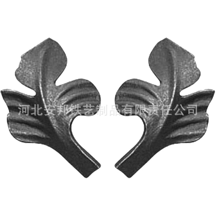 大门装饰配件 铸钢花叶装饰配件  大门配件