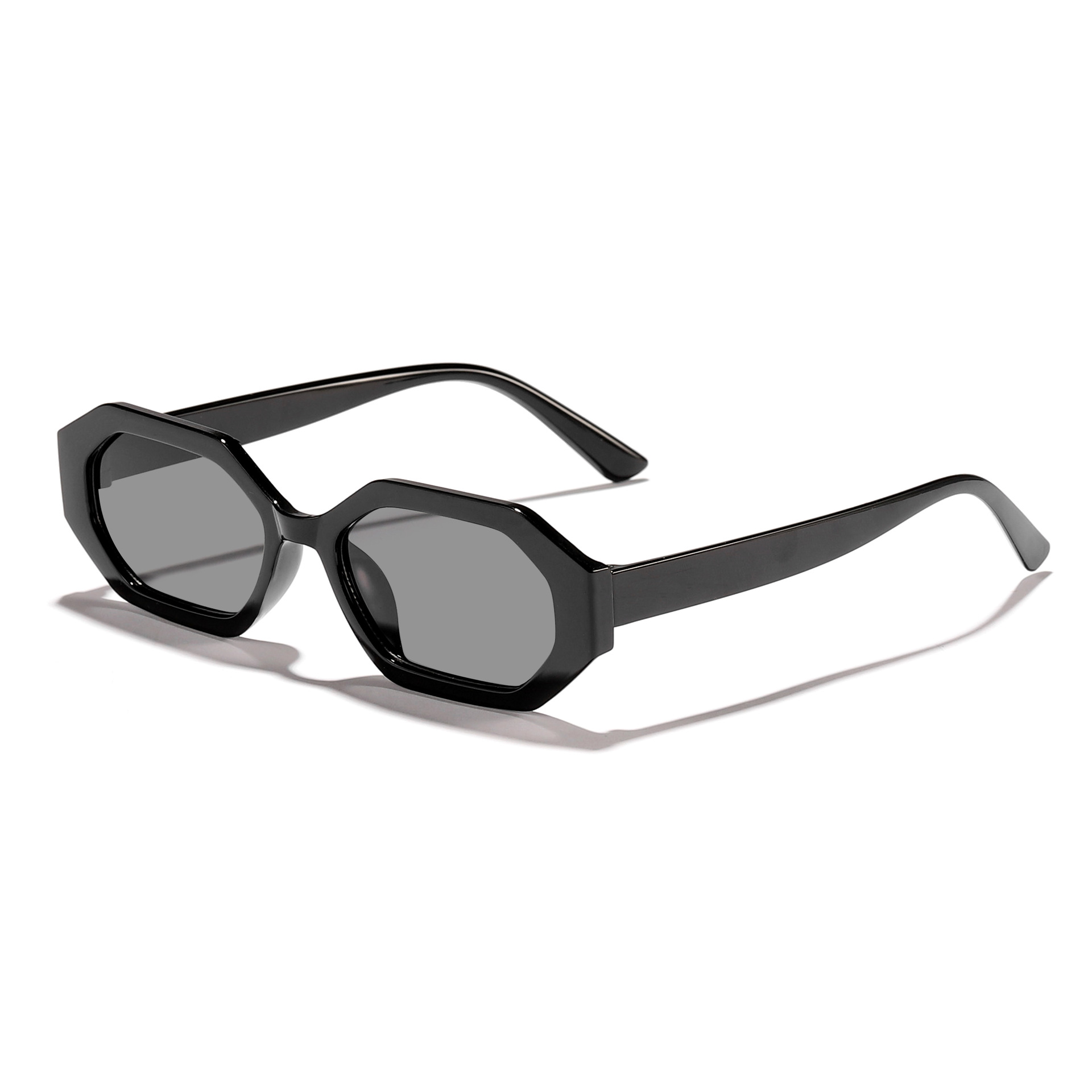 2025 Gafas de sol de montura pequeña livianas de moda para hombres y mujeres Gafas de sol de alta calidad para exteriores geométricas irregulares europeas y americanas