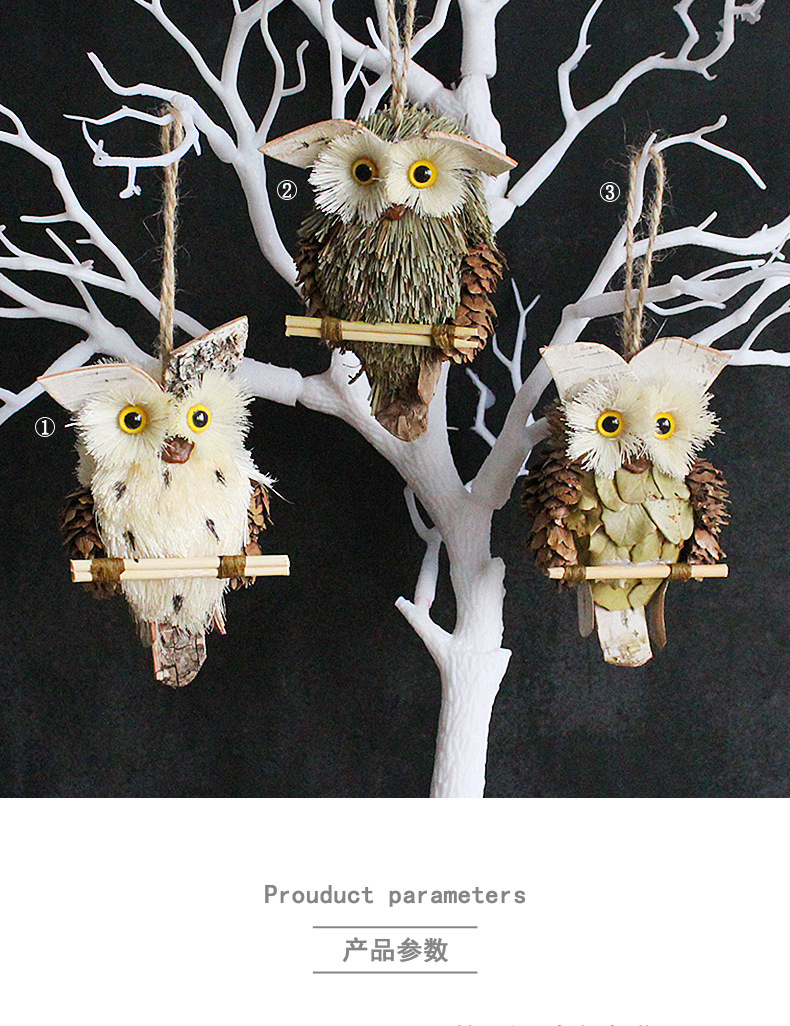 Creative Owl Pendant Handicraft Decoration Wholesale Nihaojewelry display picture 1