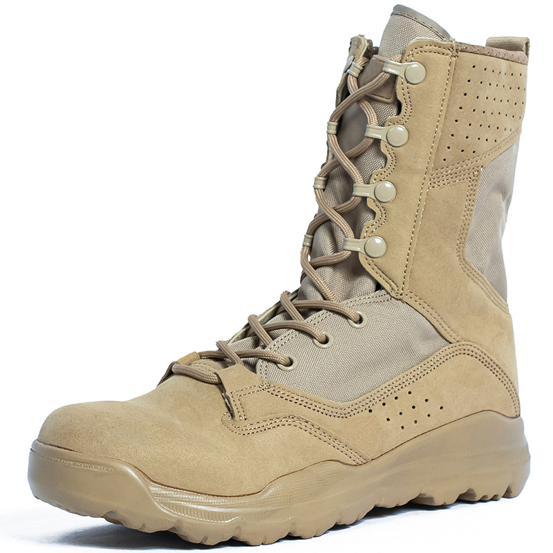 Botas de montaña al aire libre, botas de trekking del desierto, botas tácticas, botas de entrenamiento antideslizantes CQB 21 botas de combate
