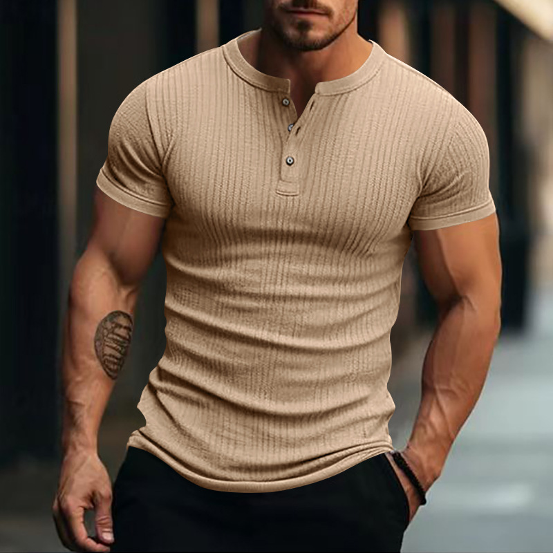 182g Weight Short Sleeve Sleeve Length Regular Sleeve Sleeve Type Polyester Fabric Type Regular Top Length T-shirt Tops Type Casual Occasion Round Neck Neckline Breathable Function Slim Fit Type Solid Color Pattern Summer Season Men's Gender Simple Style Style Men's Solid Color Simple Style Round Neck Short Sleeve Slim Men's T-shirt 32
