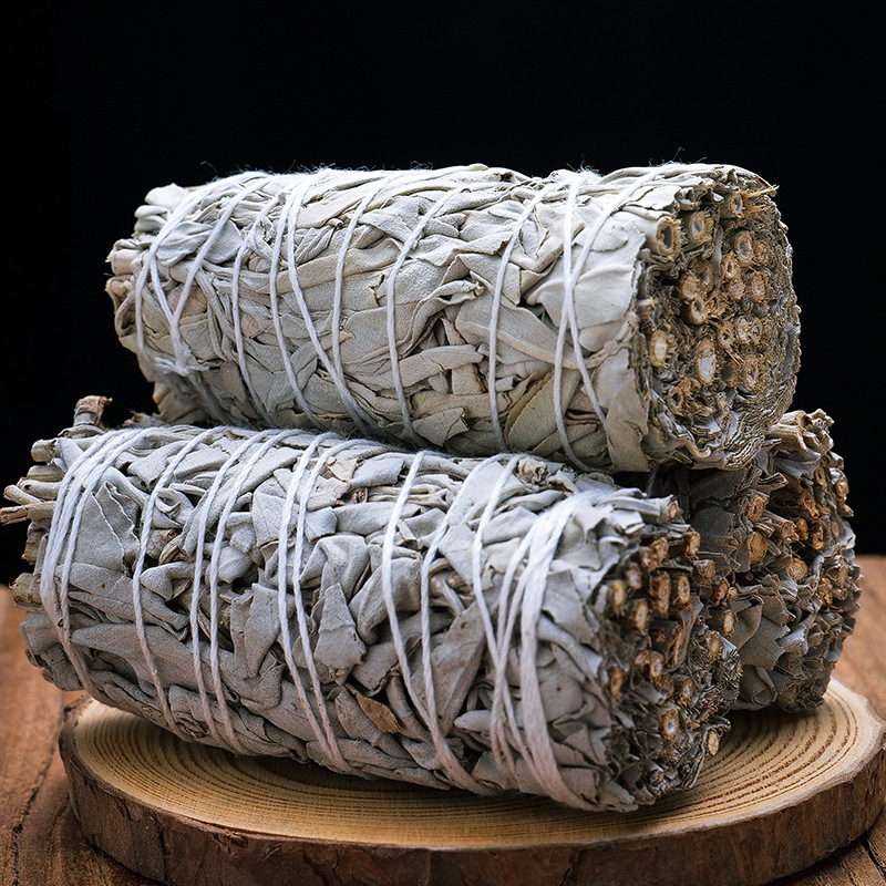 Cross-Border California White Sage Plant Aromatherapy Cedar Stick Air Purification Container Set Wholesale Cross-Border California White Sage Plant Aromatherapy Cedar Stick Air Purification Container Set Wholesale