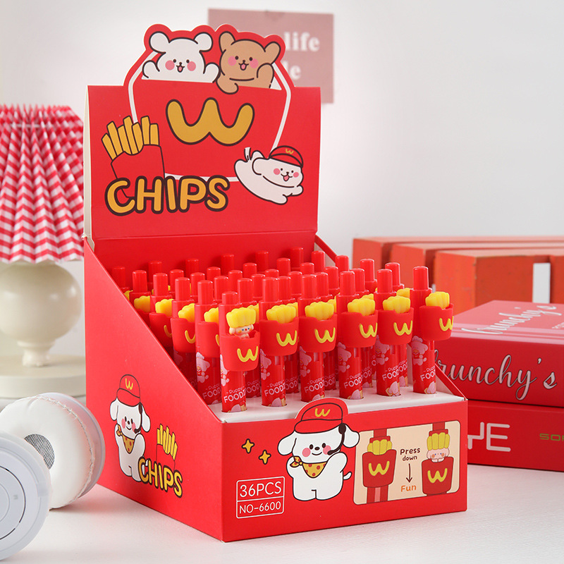 6604 Pluma sorpresa para perros con papas fritas (36 piezas por caja)
