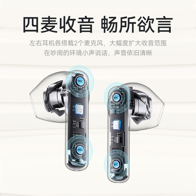 ハイウェットS3pro四マイクENCワイヤレスBluetoothイヤホン ノイズキャンセリング スポーツ対応 大容量バッテリー 超長持ちイヤホン|undefined