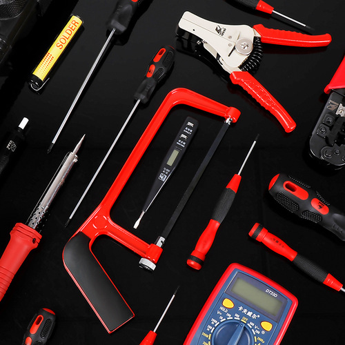 Kraftwell Electrician's Special Tool Set with Multimeter Network Repair Tools Telecommunications Tool Box Set