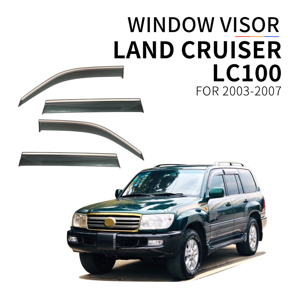 Window Visor for Toyota Land Cruiser 03-25 LC100 200 300 Series