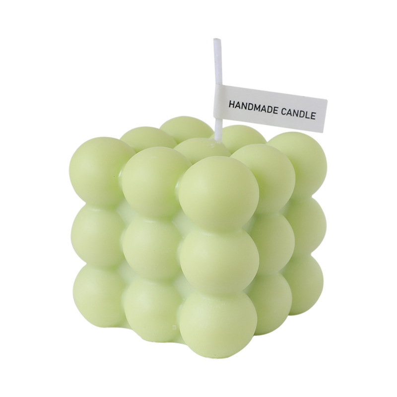 Vela perfumada de cera de soja con forma de cubo de Rubik, recuerdo, adorno creativo de celebridad de Internet, restaurante de habitación de alta gama