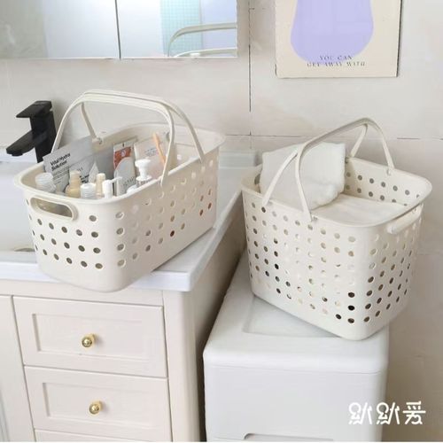Student bathroom supplies dry and wet separation shower tote basket bathroom shower dormitory storage shower basket
