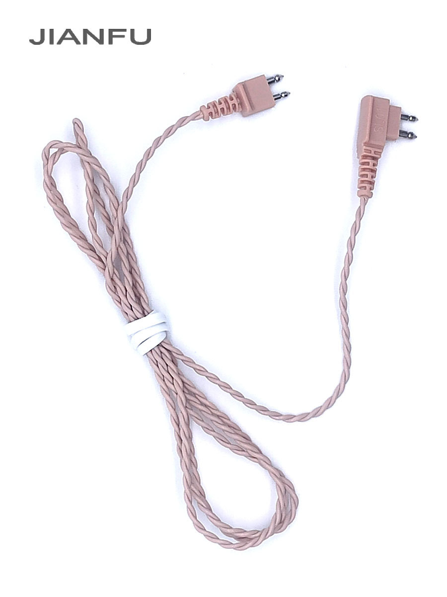 Baoltong audífono accesorios de alambre Siemens caja máquina auricular universal cable cuerda de conexión línea de alambre de dos núcleos