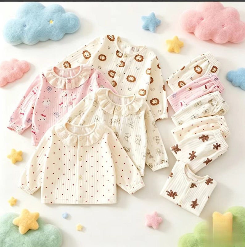 Order Children's Short-Sleeved T-Shirts, Baby Clothes, Pure Cotton Sets, Wholesale Customization, Anyang Baby and Children's Clothing, Spring, Autumn, and Summer Styles