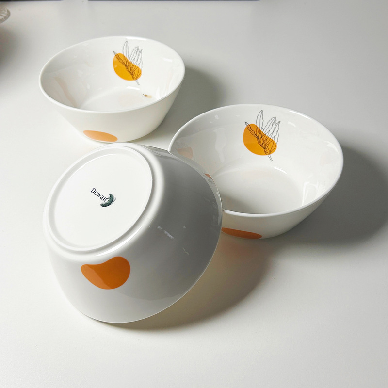 in stock Ins Designer Sunset Yellow Image Ceramic Plate Ceramic Bowl Ceramic Cup Tableware Dessert Plate Neat Bowl in stock Ins Designer Sunset Yellow Image Ceramic Plate Ceramic Bowl Ceramic Cup Tableware Dessert Plate Neat Bowl