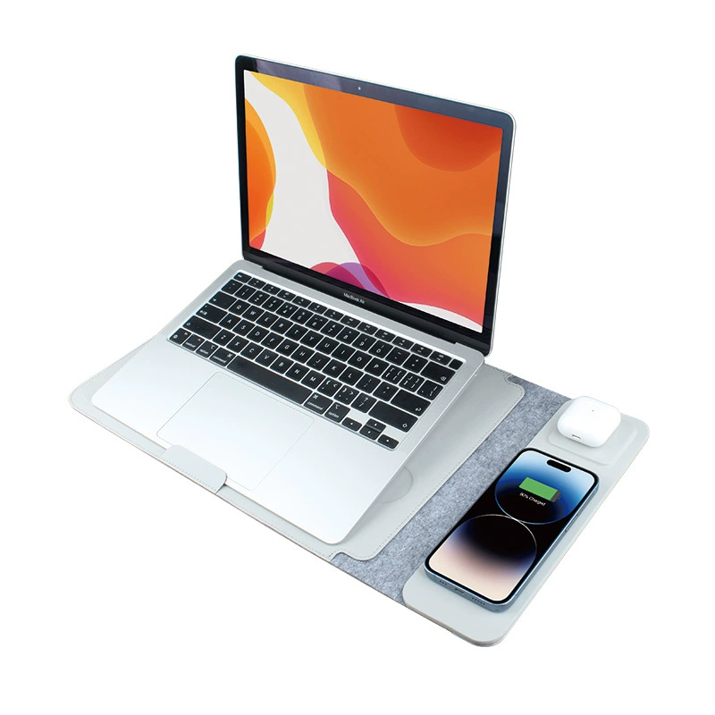 Коврик для мыши многофункциональный телефон три в одном 15W Магнитное беспроводное зарядное устройство для ноутбука подставка для компьютера