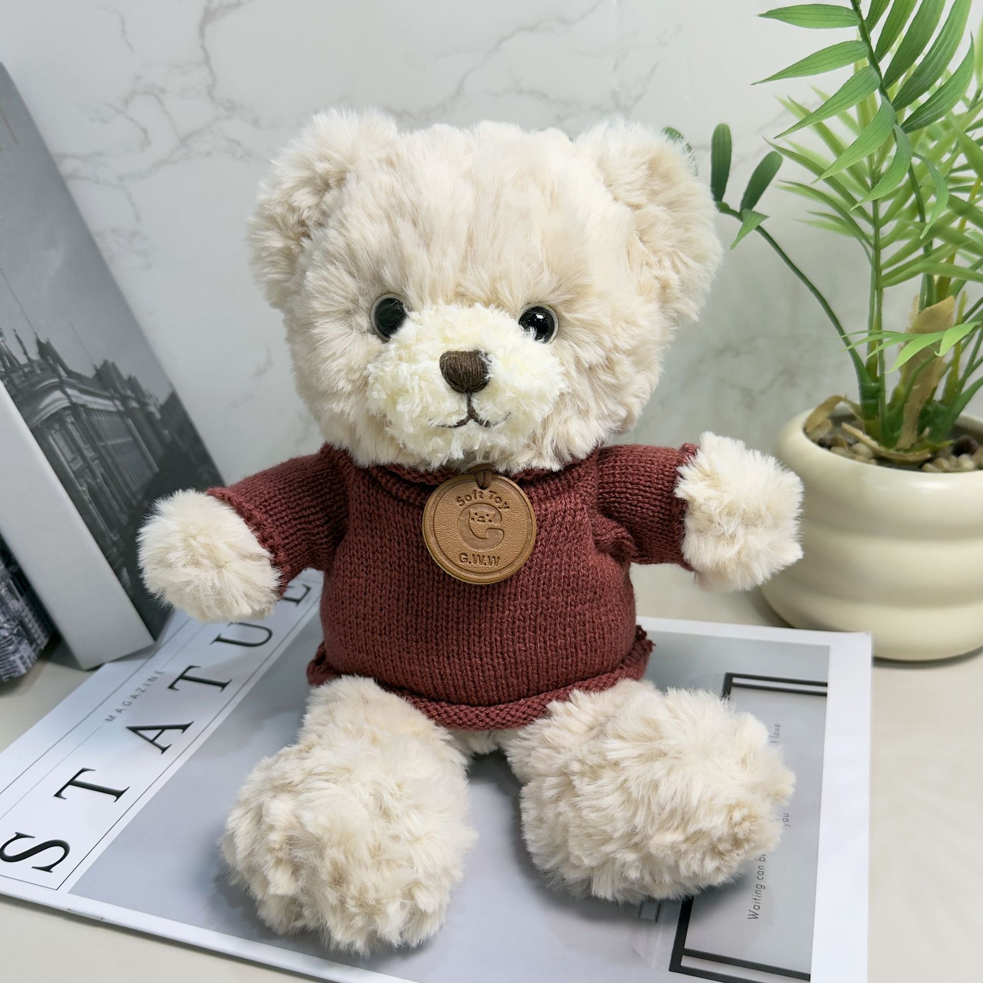 Vestido Teddy Bear suéter Teddy Bear camiseta actividad regalo juguete de peluche impresión LOGO