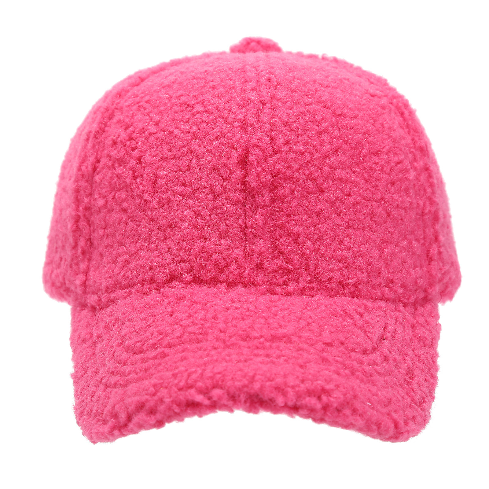 Winter Lamm Wolle Baseball Caps Für Kinder Baby Kinder Warme Dicke Feste Farbe Golf Caps Mädchen Junge Sport Gebogene Krempe Visiere Hut – Detail 11
