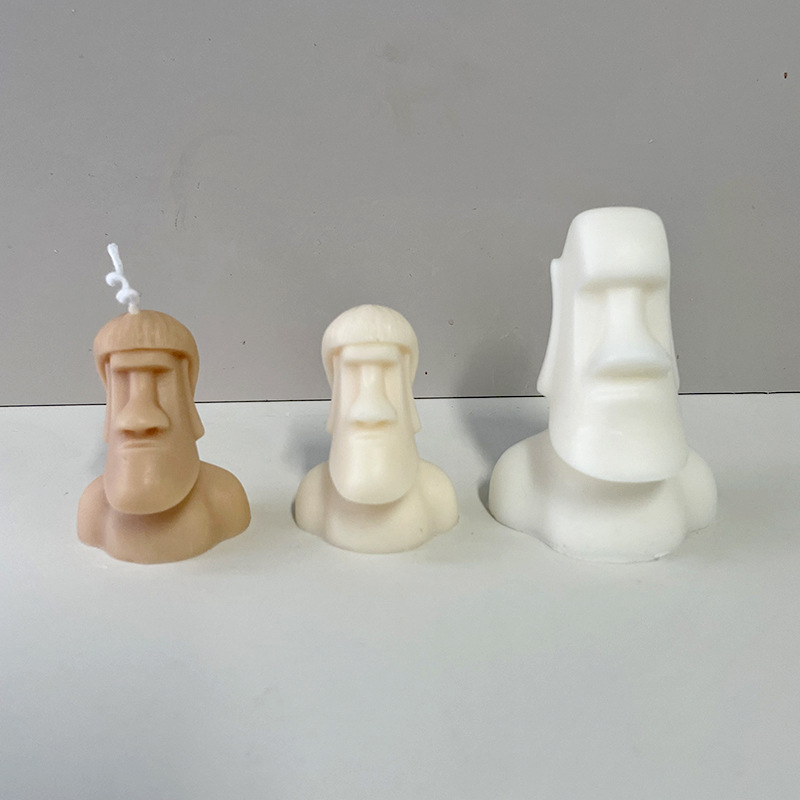 Nariz grande cabeza forma de la vela que hace el molde aromaterapia yeso chocolate epoxi silicona líquida